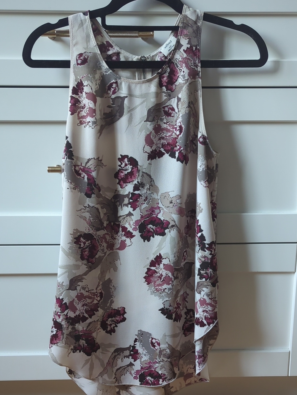 Wilfred Cream And Pink Floral Tank Top XXS